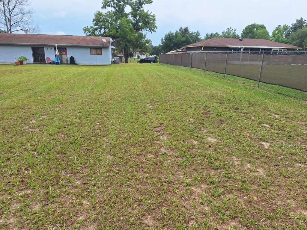 Why Ocala Homeowners Choose Weekly Mowing Service in 2026 2 freshly cut lawn after weekly mowing service near Ocala FL